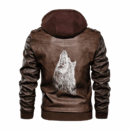 Ligerking - Viking Fenrir Howling Leather Jacket A35