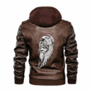 Ligerking - Viking Odin Wing Leather Jacket A35