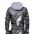 Ligerking - Viking Raven and Wolf Leather Jacket A35