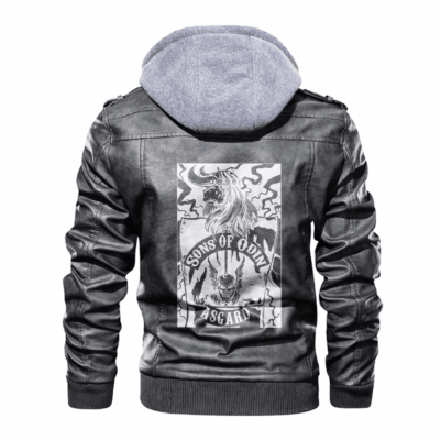 Ligerking - Viking Son of Odin Asgard Leather Jacket A35