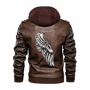 Ligerking - Viking Wing Viking Leather Jacket A35