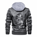 Ligerking - Viking Valkyria Helm of Awe Leather Jacket A35