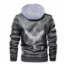 Ligerking - Viking Raven Symbol Celtic Leather Jacket A35