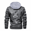 Ligerking - Viking Valkyrie and Axes Leather Jacket A35