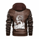 Ligerking - Viking Skoll and Sun Leather Jacket A35