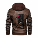 Ligerking - Viking Wolf Red Eyes Leather Jacket A35
