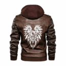 Ligerking - Viking Raven Leather Jacket A35