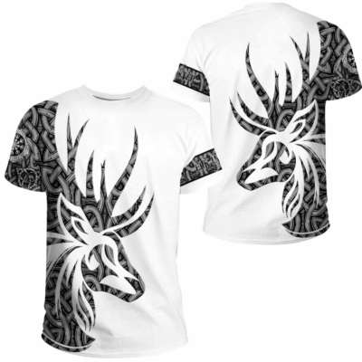 Ligerking Clothing - T-shirt - Celtic Elk Hunter Style A35