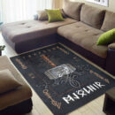 Ligerking Home Decor - Mjolnir of Thor and Rune Area Rug A35