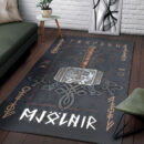 Ligerking Home Decor - Mjolnir of Thor and Rune Area Rug A35