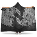 Ligerking Hooded Blanket - Raven Hugin and Munin of Asgard A35