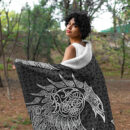 Ligerking Hooded Blanket - Raven Hugin and Munin of Asgard A35