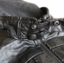 Ligerking - Red Moon Black Crow Gothic Animal Bird Spooky Forest Raven Leather Jacket A35