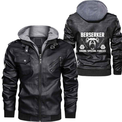Ligerking - Berserker Viking Special Forces Leather Jackets A35