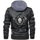 Ligerking Zipper Leather Jacket - Viking Weapons A21