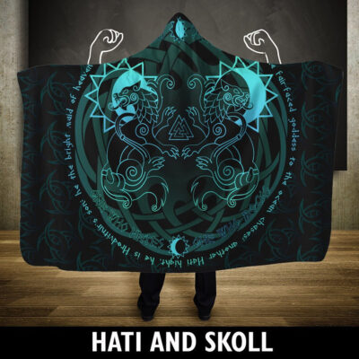 Ligerking Hooded Blanket - Hati And Skoll Of Ligerking A7