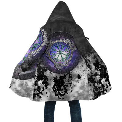 Ligerking Cloak Unisex - Viking Vegvisir and Celtic Tattoo A35