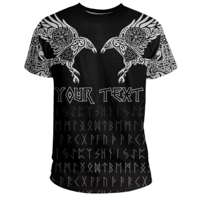 Ligerking T-Shirt, Custom Personalised The Raven Of Odin Tattoo A7