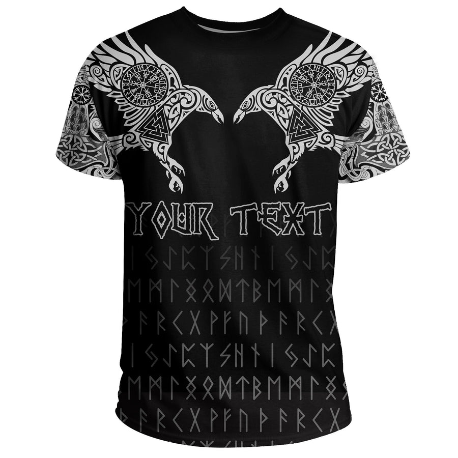 Ligerking T-Shirt, Custom Personalised The Raven Of Odin Tattoo A7