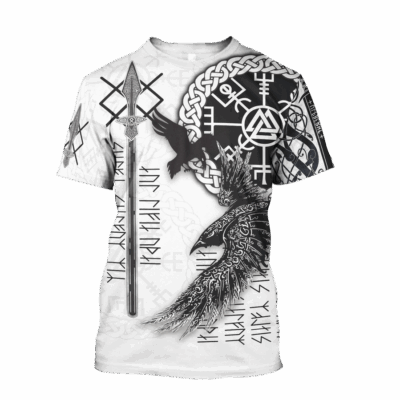 Ligerking Clothing - Ravens Premium Viking 3D T-Shirt