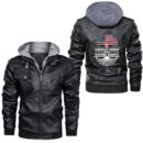Ligerking - American Viking Axe Flag Til Valhalla Norse Mythology Leather Jacket A35