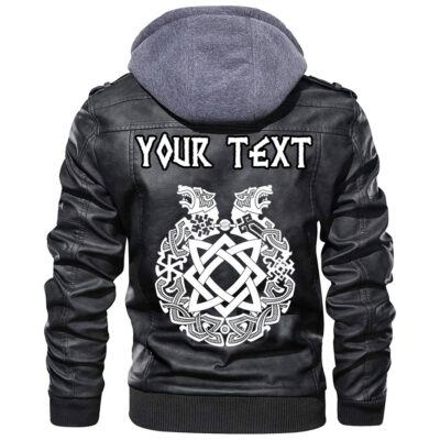 (Custom) Ligerking - Ancient Scandinavian God Odin 2 Leather Jacket A35