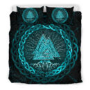 Ligerking Bedding Set, Celtic And Valknut and Tree of Life Yggrdrasil A7