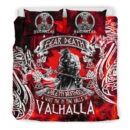 Ligerking Bedding Set - I Do Not Fear Death While My Brothers Await Me In The Halls of Valhalla A7