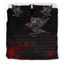 Ligerking Bedding Set - The Raven Of Odin Rune Blood A27