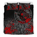 Ligerking Bedding Set - Odin Raven Rune Futhark Blood A27