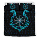 Ligerking Bedding Set, Aegishjalmur Helm Of Awe Blue Edition A27