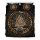 Ligerking Bedding Set, Celtic And Valknut and Tree of Life Yggrdrasil A7