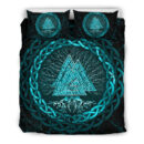 Ligerking Bedding Set, Celtic And Valknut and Tree of Life Yggrdrasil A7
