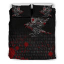 Ligerking Bedding Set - The Raven Of Odin Rune Blood A27