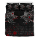 Ligerking Bedding Set - Odin Huginn and Muninn Rune Blood A27