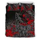 Ligerking Bedding Set - Odin Raven Rune Futhark Blood A27
