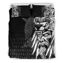 Ligerking Bedding Set Odin Raven and Fenrir on Hand A27