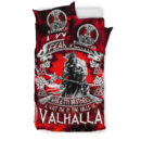Ligerking Bedding Set - I Do Not Fear Death While My Brothers Await Me In The Halls of Valhalla A7
