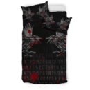 Ligerking Bedding Set - Odin Huginn and Muninn Rune Blood A27