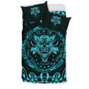 Ligerking Bedding Set - Fenrir Viking Cyan 3D A27
