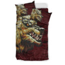 Ligerking Bedding Set - Fenrir On The Blood Moon Background A27