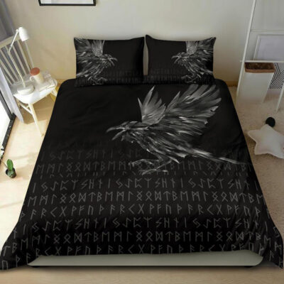 Ligerking Bedding Set - The Raven Of Odin Rune A27