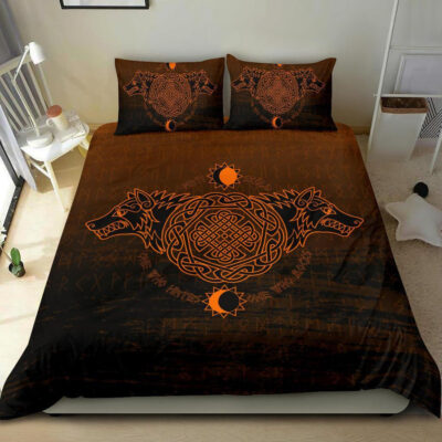 Ligerking Bedding Set, Skoll And Hati Orange A31