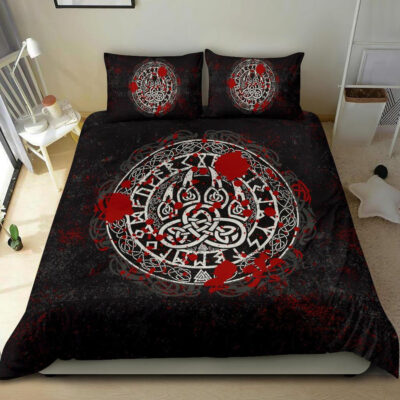 Ligerking Bedding Set - Viking Bear Claws Blood Tattoo A27