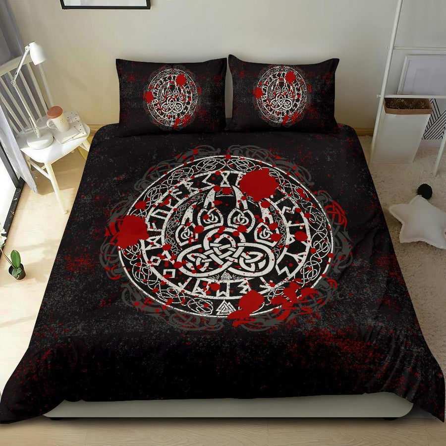 Ligerking Bedding Set - Viking Bear Claws Blood Tattoo A27