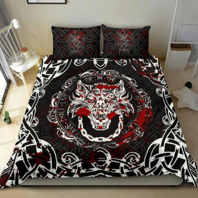 Ligerking Bedding Set - Fenrir Viking Blood 3D A27