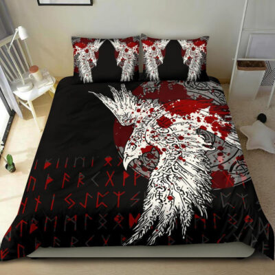 Ligerking Bedding Set - Mystical Raven Tattoo Blood A31
