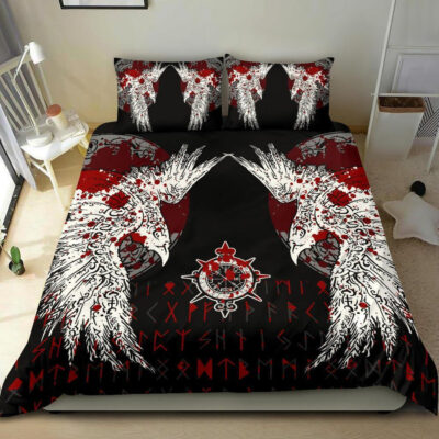 Ligerking Bedding Set - Mystical Raven Tattoo Blood A31