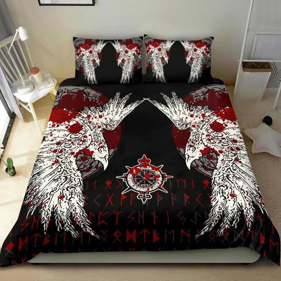 Ligerking Bedding Set - Mystical Raven Tattoo Blood A31