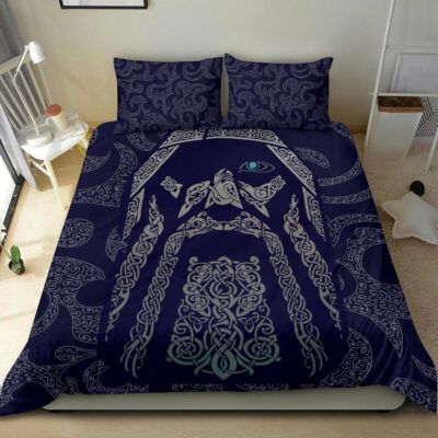 Viking Bedding Set Odin God Tattoo A27